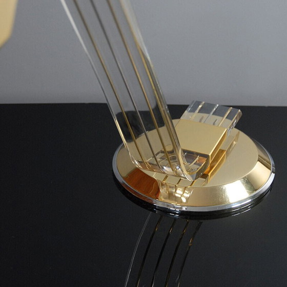 Image 1 of Lampe de bureau vintage en plexiglas par Relco Milano, Italie 1980
