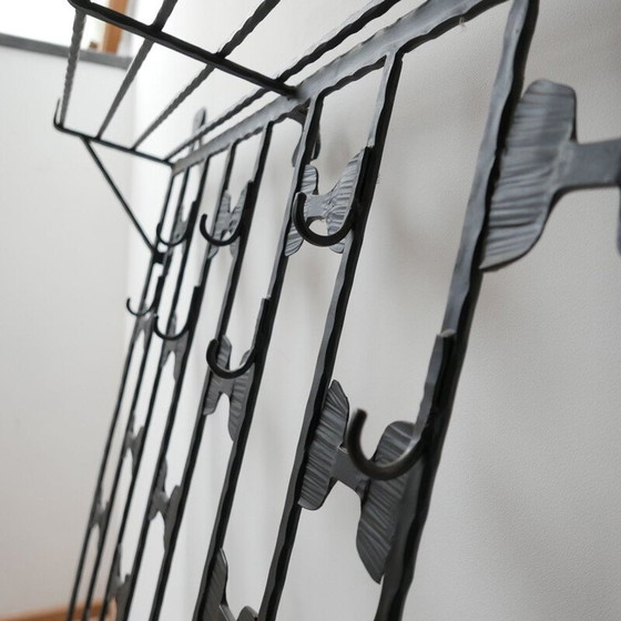 Image 1 of Porte-manteau et étagère en fer vintage, Belgique 1970