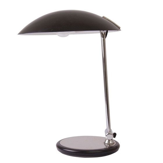 Image 1 of Lampe de bureau vintage noire et chromée, Allemagne 1960
