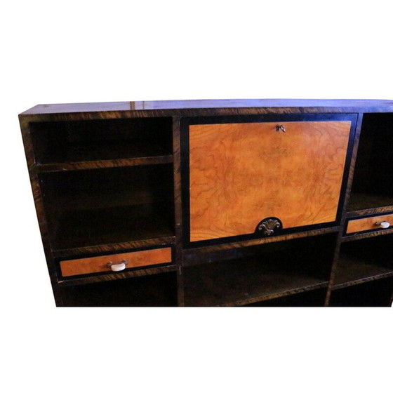 Image 1 of Bibliothèque vintage art déco en bois de hêtre, 1930