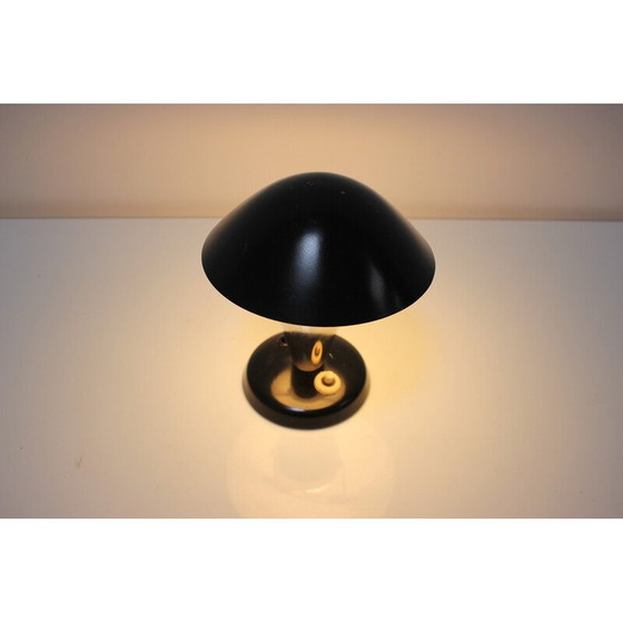 Image 1 of Lampe de table vintage Mushroom en métal et chrome, Tchécoslovaquie 1930