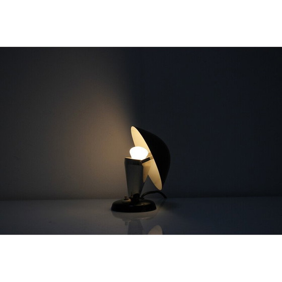 Image 1 of Lampe de table vintage Mushroom en métal et chrome, Tchécoslovaquie 1930