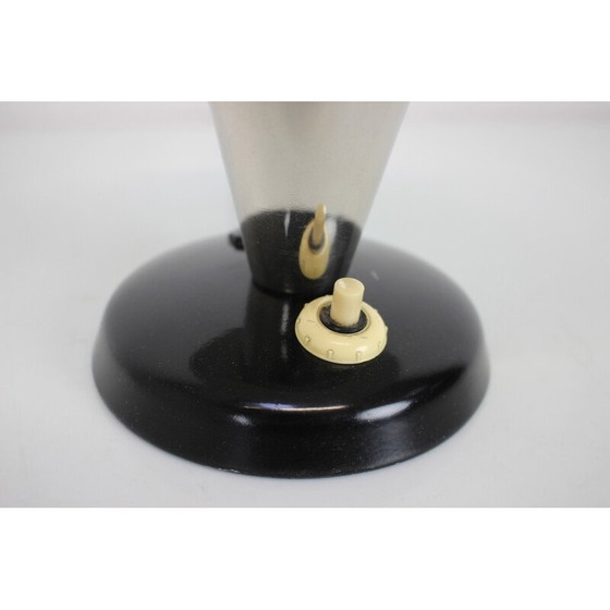 Image 1 of Lampe de table vintage Mushroom en métal et chrome, Tchécoslovaquie 1930
