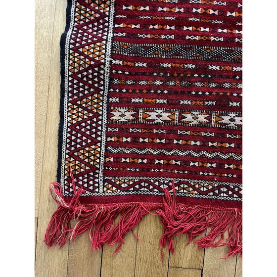 Image 1 of Tapis kilim vintage en laine tissé à la main, 1970