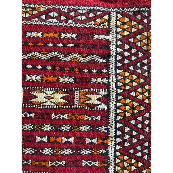 Image 1 of Tapis kilim vintage en laine tissé à la main, 1970