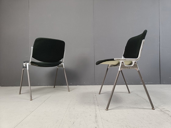 Image 1 of Chaises d'appoint vintage Dsc 106 par Giancarlo Piretti pour Castelli, ensemble de 4