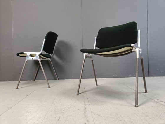 Image 1 of Chaises d'appoint vintage Dsc 106 par Giancarlo Piretti pour Castelli, ensemble de 4