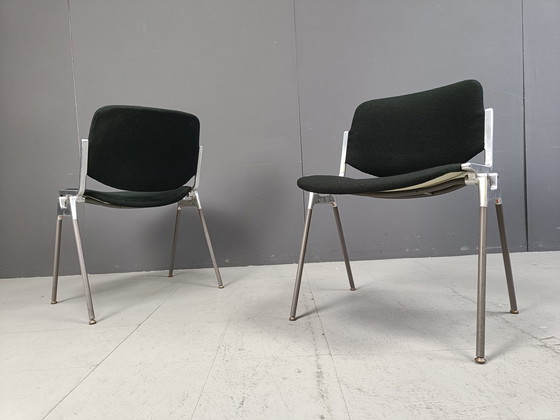 Image 1 of Chaises d'appoint vintage Dsc 106 par Giancarlo Piretti pour Castelli, ensemble de 4