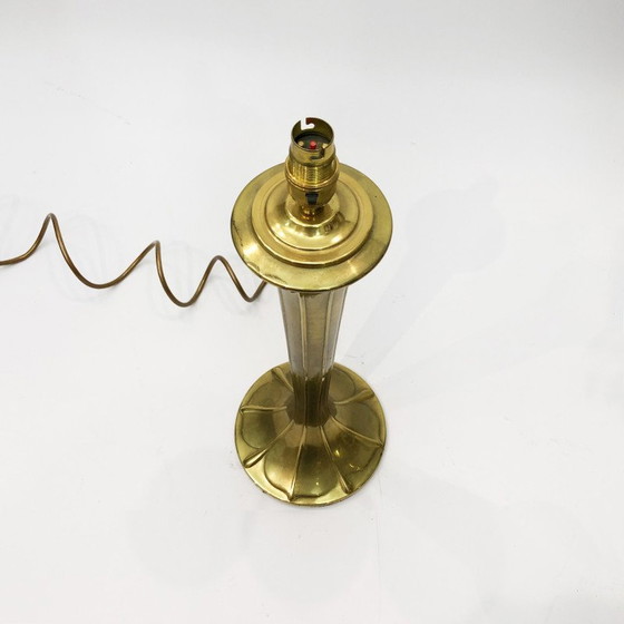 Image 1 of Lampe de table vintage en laiton, 1970