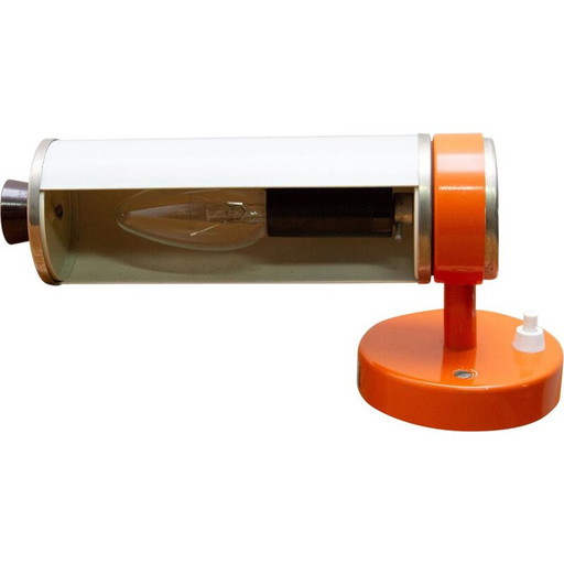 Applique vintage en aluminium, plastique, chrome et volutes par Josef Hurka pour Napako, 1960