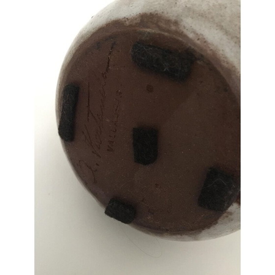 Image 1 of Paire de vases vintage en céramique émaillée d'Alexandre Kostanda, France