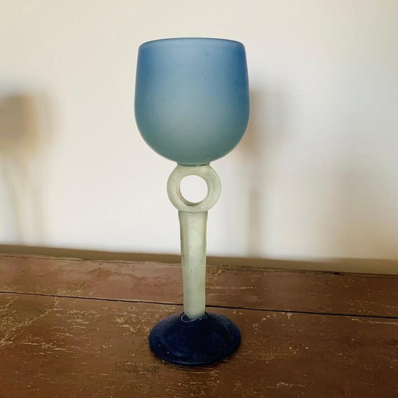 Image 1 of Ensemble de 6 gobelets vintage en pâte de verre