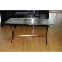 Table basse vintage en aluminium par Jarden, France 1950
