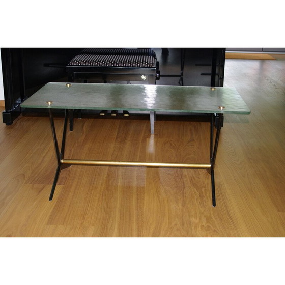 Image 1 of Table basse vintage en aluminium par Jarden, France 1950