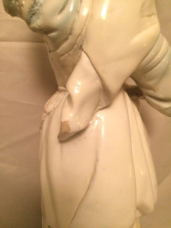 Image 1 of Art Nouveau 1900 Jaru Art sculpture " Jeune femme paysanne "