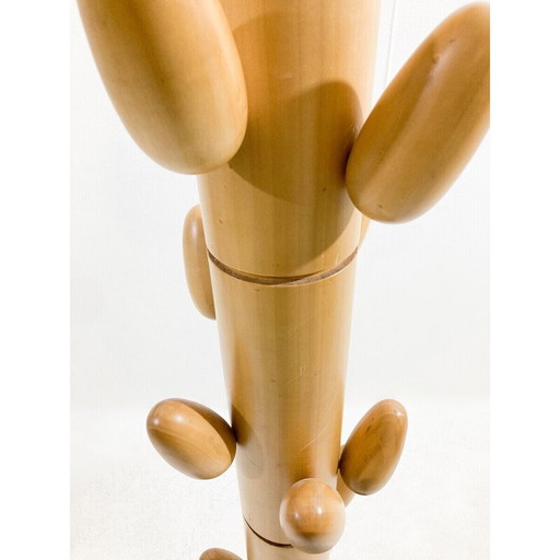 Porte-manteau vintage en bois massif