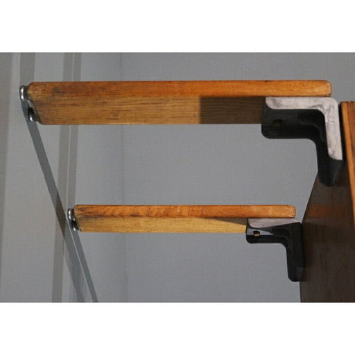 Tabouret vintage "plein" par Georges Candilis et Anja Blomstetd pour Sentou, 1968s