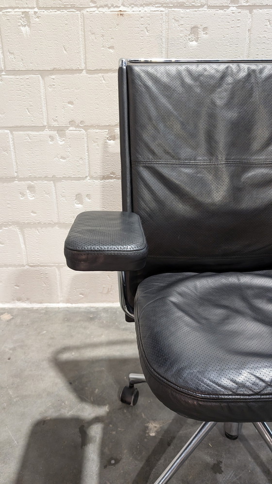 Image 1 of Vitra Ac 2 Leather Desk Chair By Antonio Citterio