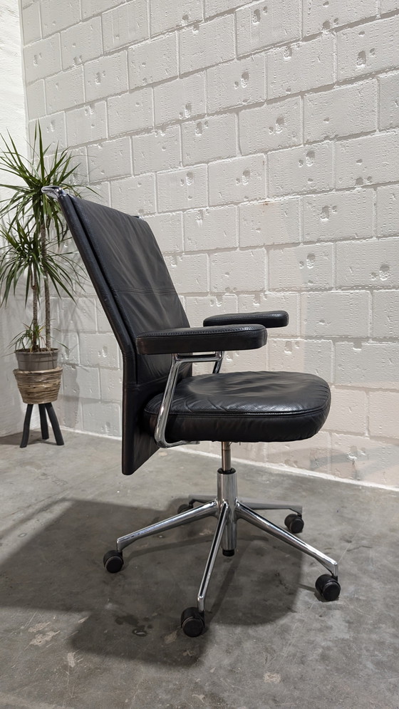 Image 1 of Vitra Ac 2 Leather Desk Chair By Antonio Citterio