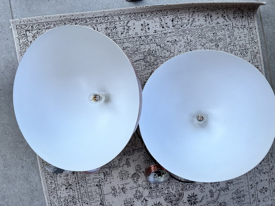 Image 1 of 2x Lucide Lampes pendantes couleur cuivre