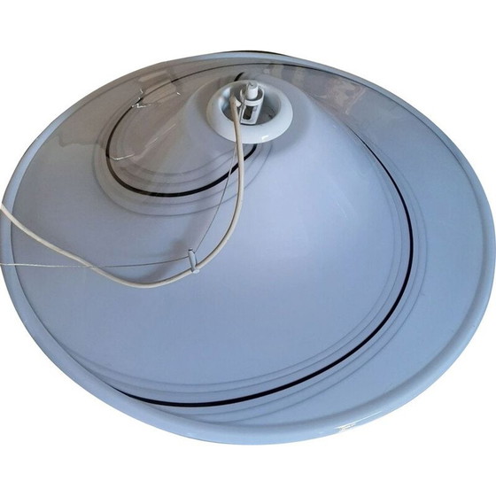 Image 1 of Suspension vintage en verre de Murano et métal laqué, 1960