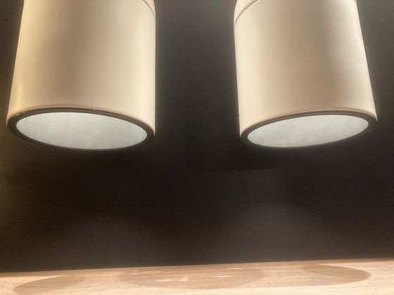 Image 1 of 2X Lampes pendantes vintage Philips (1970)