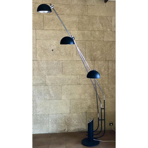 Lampadaire vintage à 3 branches par Franco Marchetti, Italie 1970