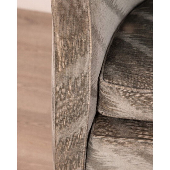 Image 1 of Canapé vintage en velours bleu, Italie 1950