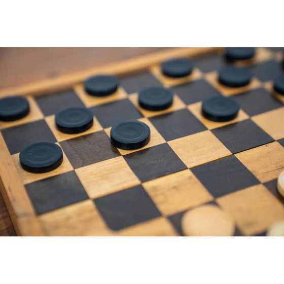 Image 1 of Dame de voyage vintage en bois de hêtre, 1970