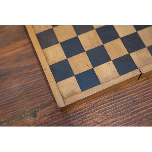 Dame de voyage vintage en bois de hêtre, 1970