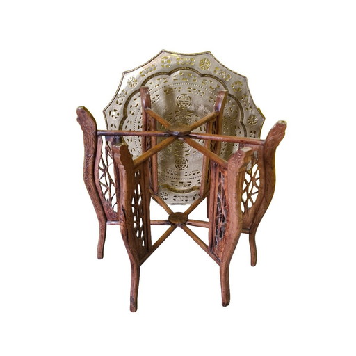 Table d'appoint pliante vietnamienne, années 1950