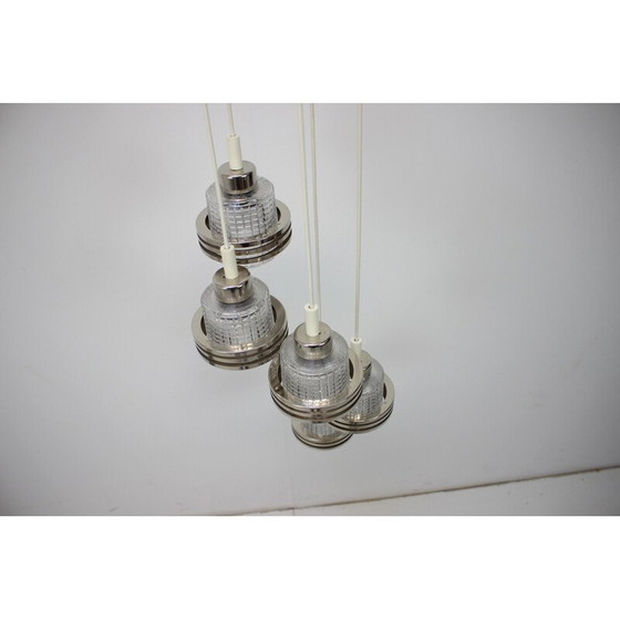 Image 1 of Lustre vintage Cascade, Tchécoslovaquie, années 1960