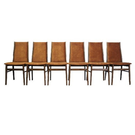 Ensemble de six chaises en hêtre, design danois, 1960S, Production : Danemark