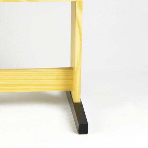 Table de nuit vintage en hêtre, Allemagne 1970