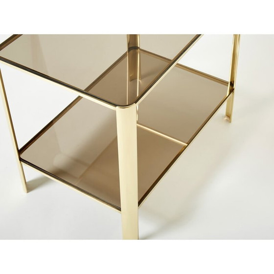 Image 1 of Table d'appoint en bronze vintage par J.T. Lepelletier pour Broncz, 1960s