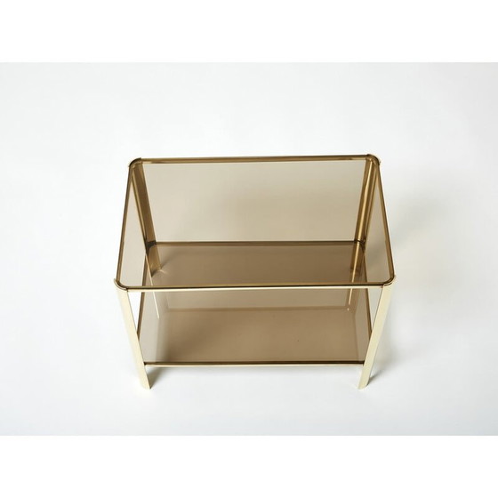 Image 1 of Table d'appoint en bronze vintage par J.T. Lepelletier pour Broncz, 1960s