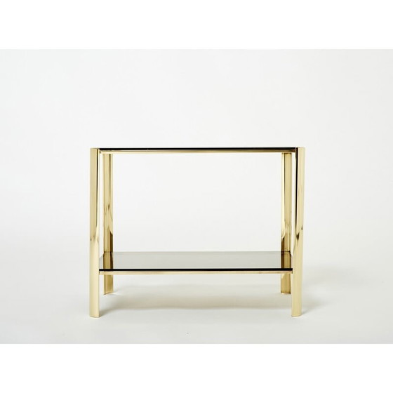 Image 1 of Table d'appoint en bronze vintage par J.T. Lepelletier pour Broncz, 1960s