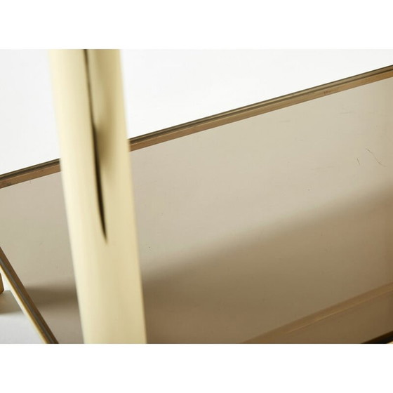 Image 1 of Table d'appoint en bronze vintage par J.T. Lepelletier pour Broncz, 1960s