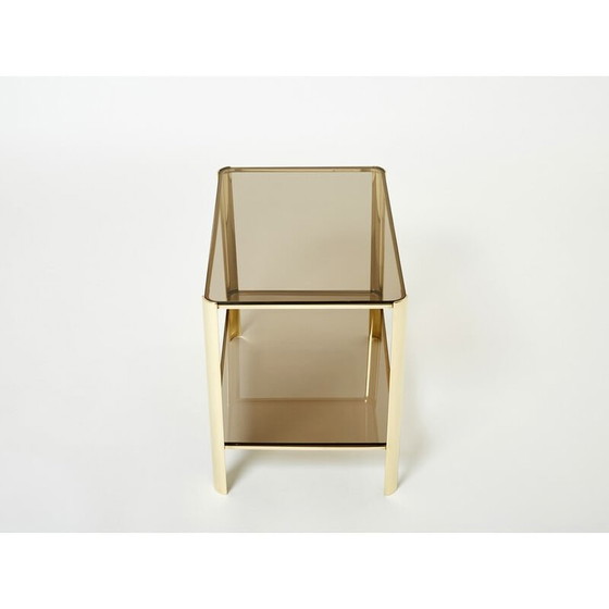Image 1 of Table d'appoint en bronze vintage par J.T. Lepelletier pour Broncz, 1960s