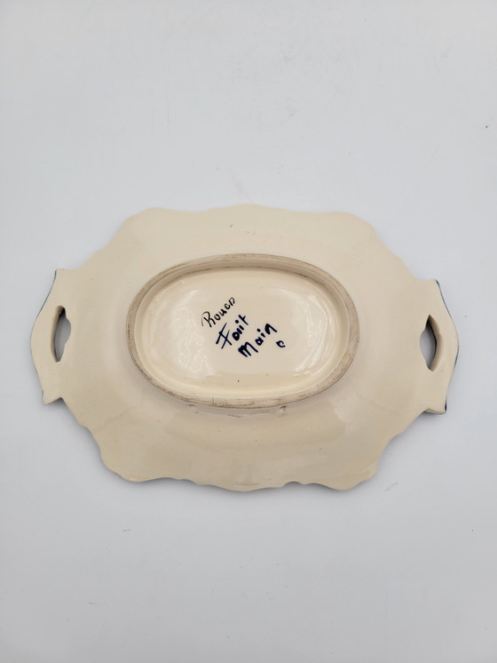 Image 1 of Petit Plat En Porcelaine De Rouen