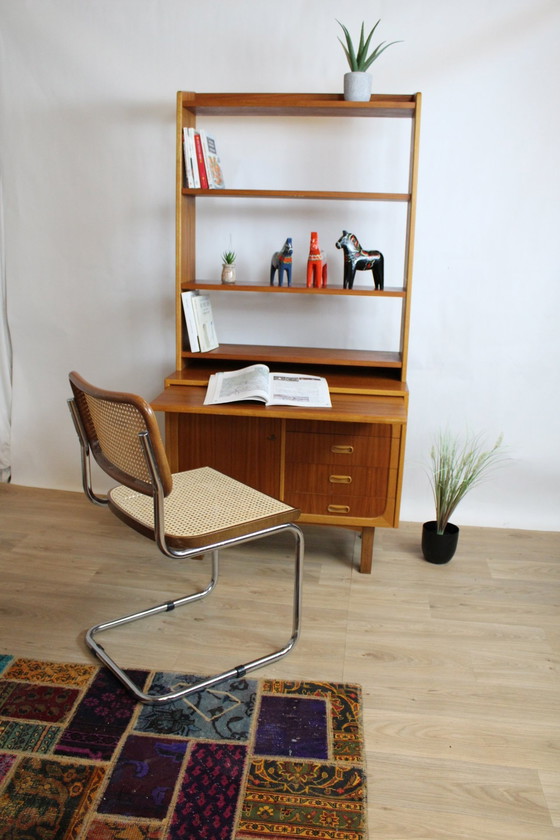 Image 1 of Bibliotheque Vintage Multifonction En Teck 1960 Dk