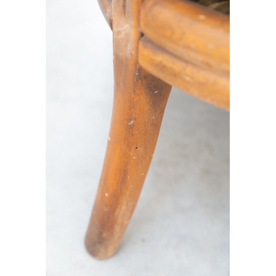 Image 1 of Ensemble de salon vintage en bambou, tissu et osier, Italie 1980