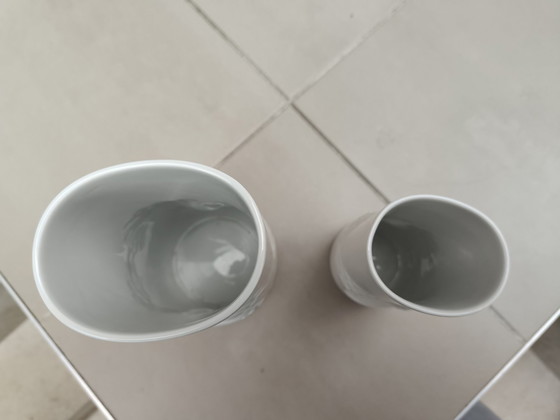 Image 1 of Deux vases en porcelaine blanche Thomas Blütenfest of Surf