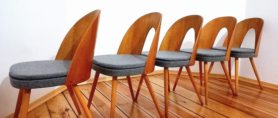 Image 1 of Ensemble de cinq chaises, Design. A. Suman, Tatra Nabytok, Tchécoslovaquie, 60S