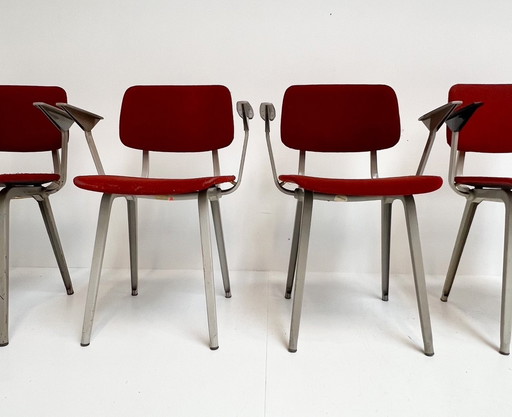 Ensemble de chaises Revolt par Friso Kramer (4), 1960's