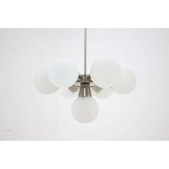 Image 1 of Paire de suspensions Sputnik chromées de Kamenicky Senov, Tchécoslovaquie 1960