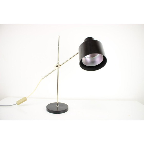 Image 1 of Lampe de table vintage en plastique et métal, Tchécoslovaquie 1950