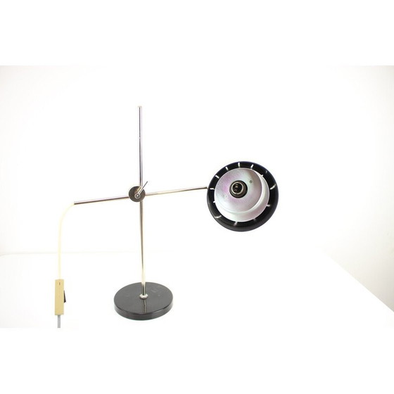 Image 1 of Lampe de table vintage en plastique et métal, Tchécoslovaquie 1950