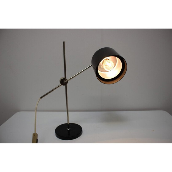 Image 1 of Lampe de table vintage en plastique et métal, Tchécoslovaquie 1950