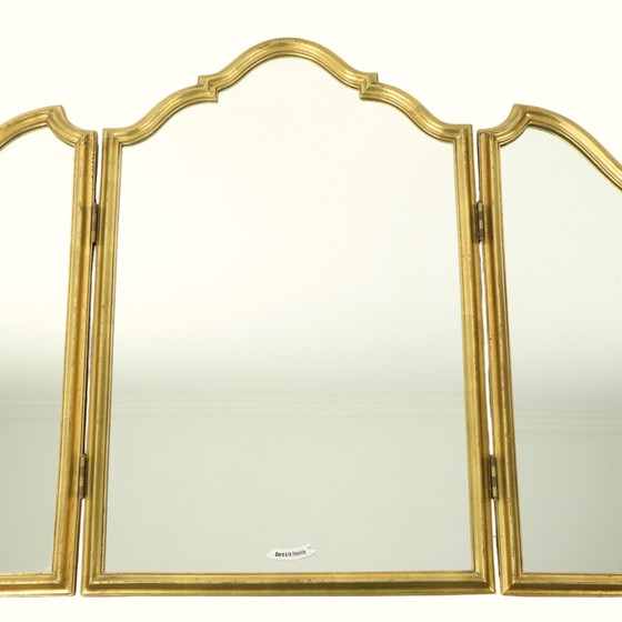 Image 1 of Miroir triptyque Hollywood Regency